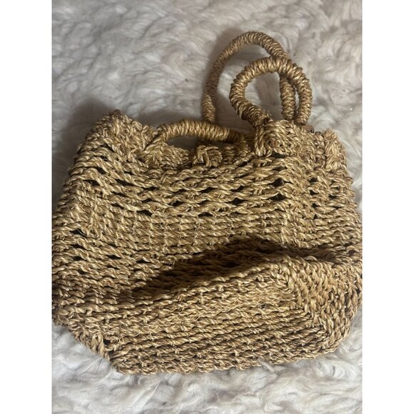 Vintage Esprit Woven Wicker Raffia Purse Bag - Picture 5 of 7
